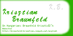 krisztian braunfeld business card